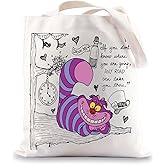 BWWKTOP Funny Cat Tote Bag Cat Movies Fans Gift Any Road Can Take You There Drink Me Cartoon Merch