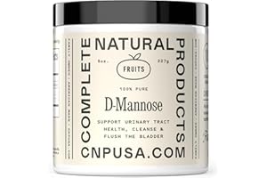 Complete Natural Products Pure D-Mannose Powder Supplement - Bulk D-Mannose 8oz (227 g) 115 Servings for UTI, Bladder, & Urinary Tract Health