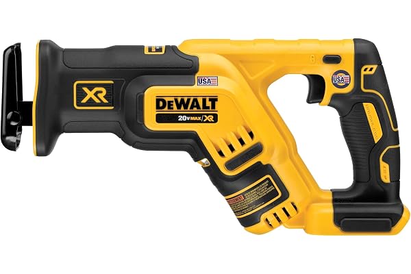 DEWALT 20V MAX* XR Reciprocating Saw, Compact, Tool Only (DCS367B) , Black