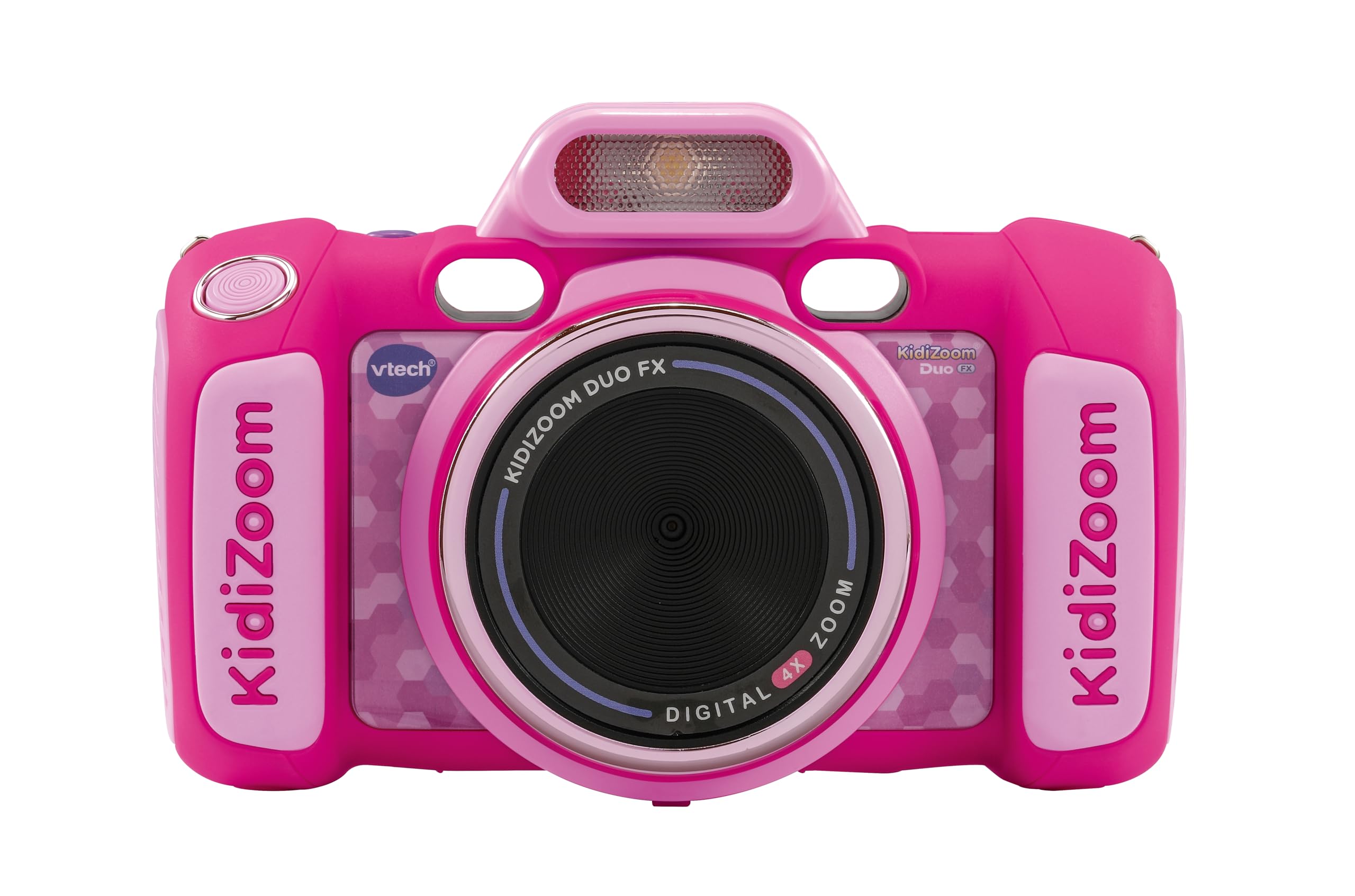 VTech KidiZoom Duo FX, Kids Camera with Colour Screen, 8MP, Photos, Selfies & Videos, AR Filters, 20 games, 75 photo & video effects, filters & frames, for Infants aged 3, 4, 5, 6, 7 + years, Pink