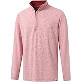 Rouen Quarter Zip Pullover Men Performance Dry Fit Mock Neck Brushed Casual Sports Golf Mens 1/4 Zip Pullover Sweatshirts