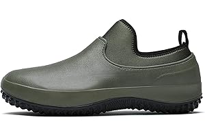 Nutteri Garden Shoes Men's Waterproof Gardening Rain Boots Unisex Outdoor Footwear for Camping Lawn Care and Yard Work