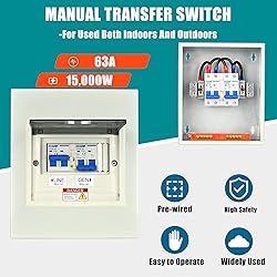 Transfer Switch for Home Generator, Upgraded 63 Amp
