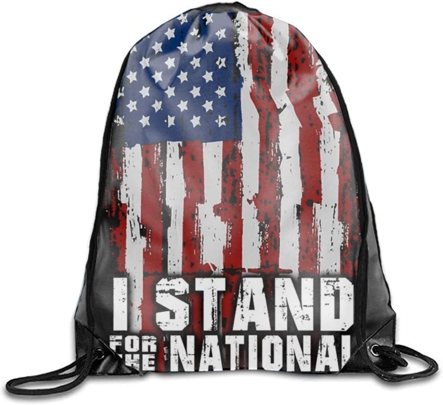 Nizefuture National Anthem Drawstring Backpack Goodie Bags,Promotional Gym Sack For Birthday Party