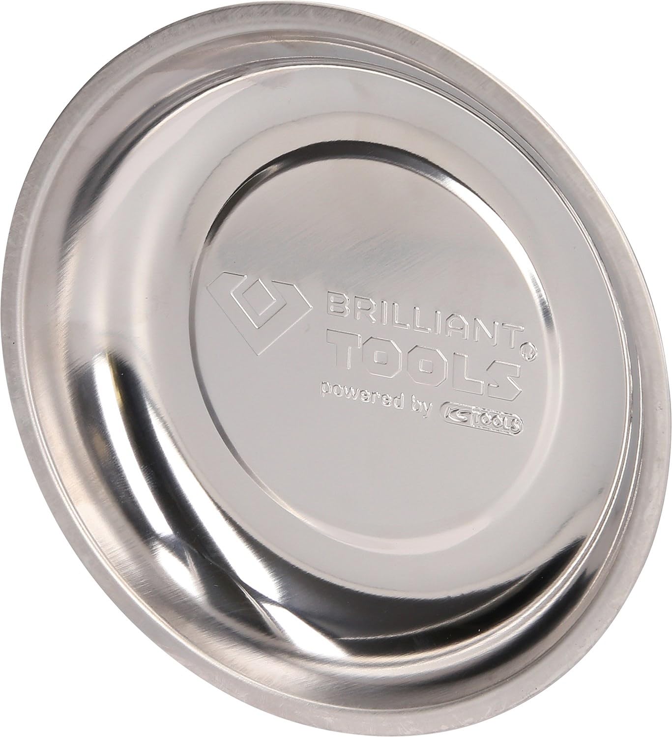 BRILLIANT TOOLS BT691160 Stainless Steel Magnetic Plate Diameter 15 cm [Powered by KS Tools]