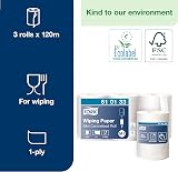 Tork Centrefeed Wiping Paper Roll White M1 3 x 120m view 3
