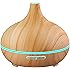 VicTsing 300ml Cool Mist Humidifier Ultrasonic Aroma Essential Oil Diffuser for Office Home Bedroom Living Room Study Yoga Spa - Wood Grain