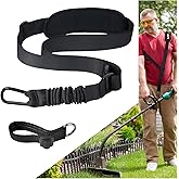 GodFan Trimmer Strap for Weed Eater Shoulder Strap Harness[Upgraded Elastic Part], Compatible with EGO/Greenworks String Trimmer, Leaf Blower, & Shrub Trimmers