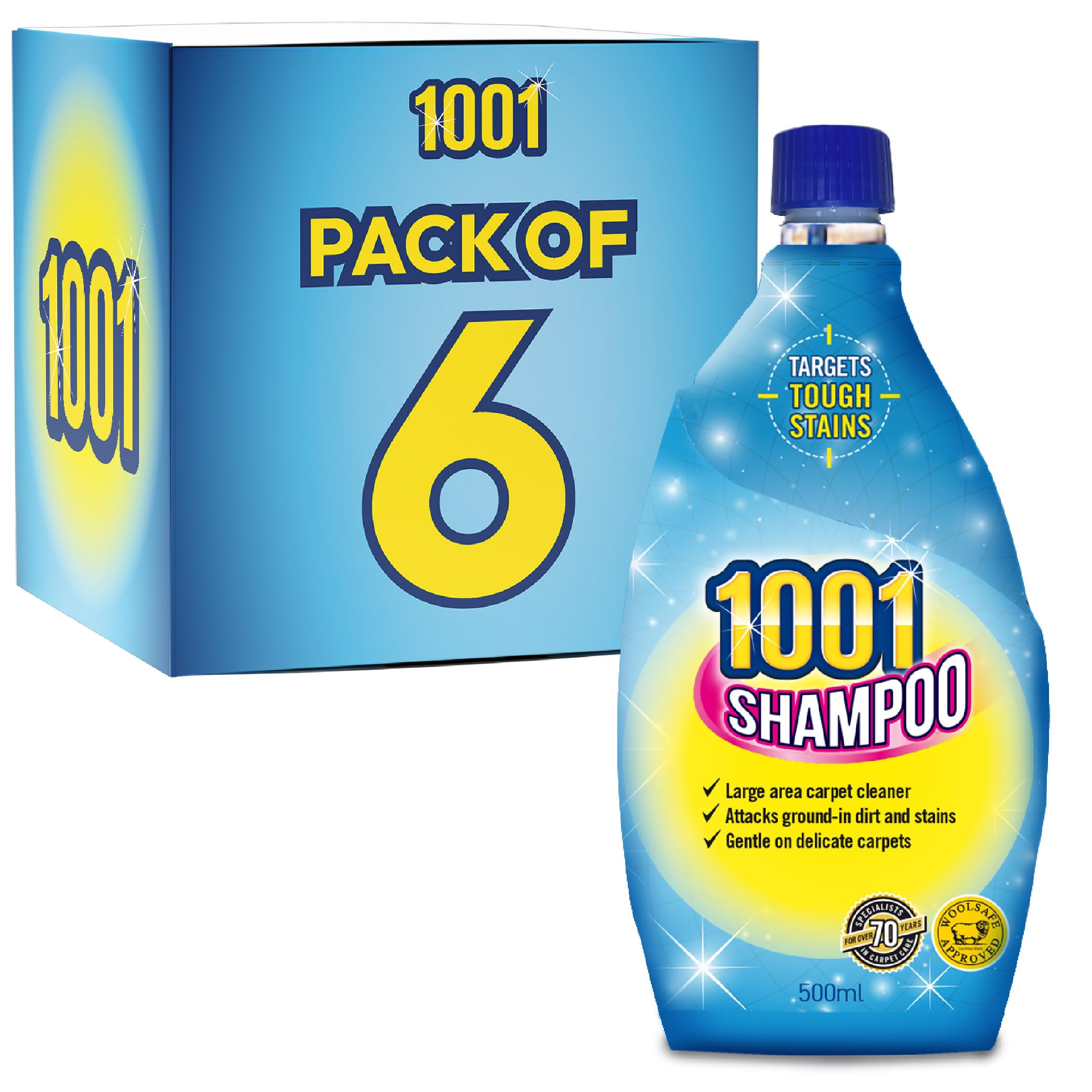 1001 Carpet Shampoo 500ml Pack of 6