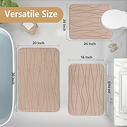 Buganda Memory Foam Bathroom Rug Mat 59x20, Extra