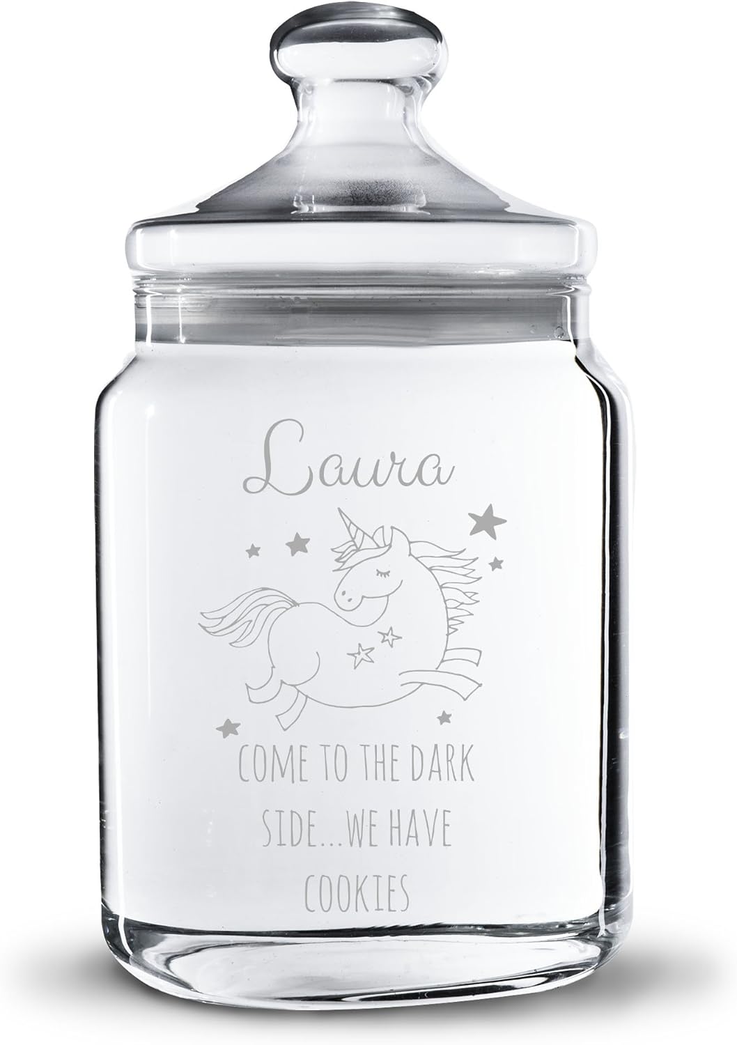 Personello Personalisierbares Einhorn Keksglas Lustiges Sussigkeitenglas Mit Namen Graviert Motiv Grosse Wahlbar Geschenk Fur Beste Freundin Schwester Oder Tochter Gross 25cm Amazon De Kuche Haushalt