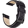 Ritche Christmas Gift Quick Release Leather Watch Bands Genuine Watch Straps for Men Women- 18mm 20mm 21mm 22mm 23mm 24mm Top Grain Leather Watch Strap, White Elephant Gifts, Stocking Stuffers for Men