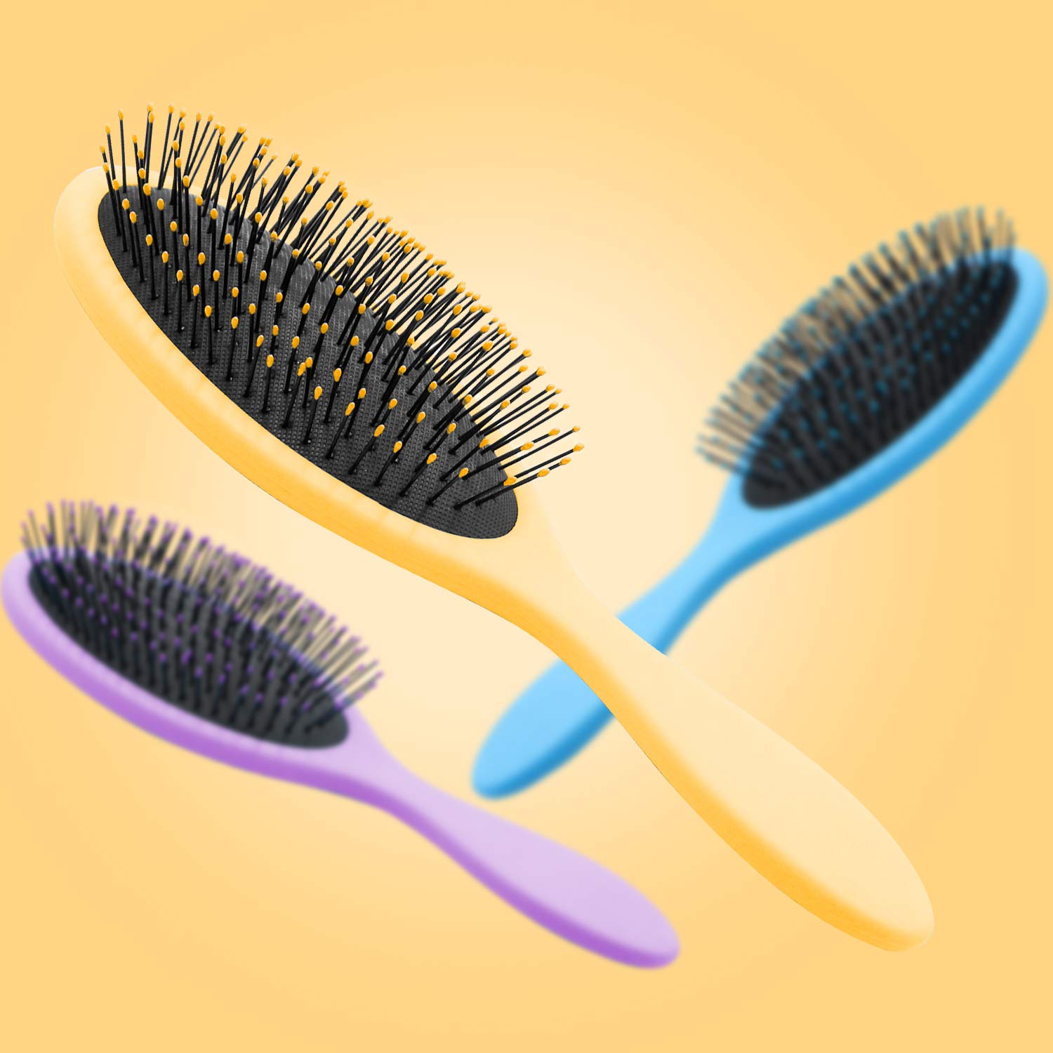 Parabirds Wet Dry Brush Hair Brush for Men and Women,Detangling Brush Massage Beauty Comb for All Hair Types+Gift Boar Bristle Hair Brush