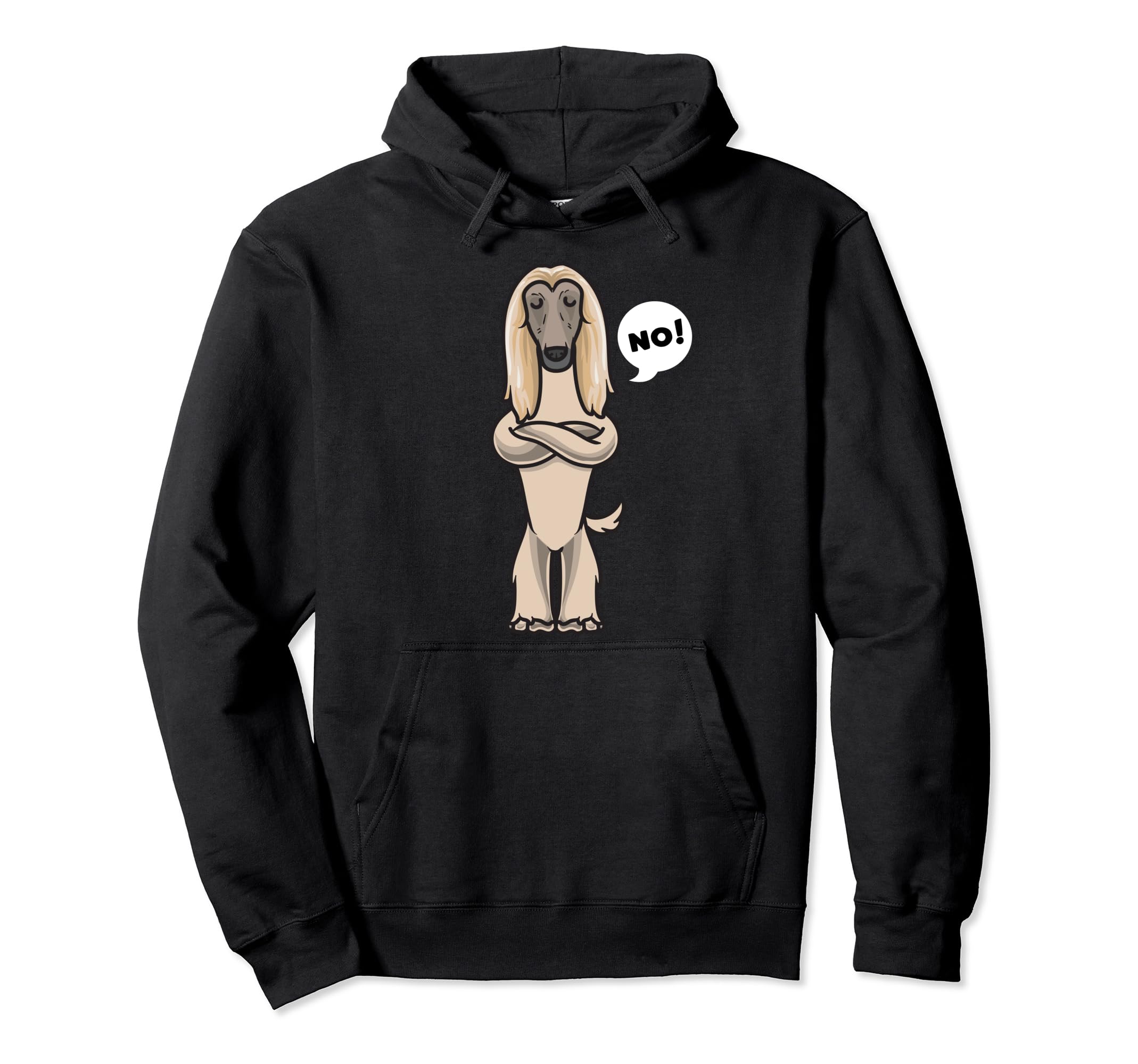 Afghan Hound Funny Stubborn Dog Pullover Hoodie