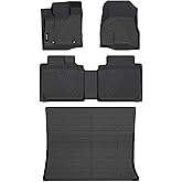 Jenofa-Car Floor Mats for Chevy Equinox 2012-2017 for GMC Terrain 2012-2017 All Weather Floor Mats Cargo Mat Full Set Car Mat for Equinox Set Floor Liners Accessories Black