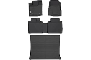 Jenofa-Car Floor Mats for Chevy Equinox 2012-2017 for GMC Terrain 2012-2017 All Weather Floor Mats Cargo Mat Full Set Car Mat for Equinox Set Floor Liners Accessories Black