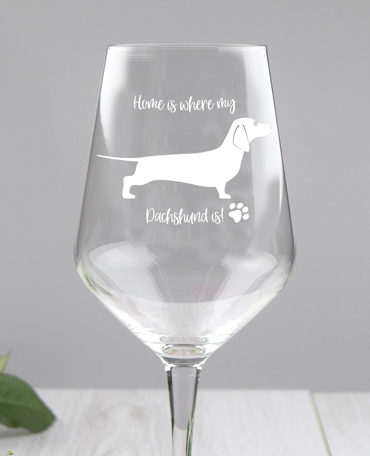 Dachshund Dog Wine Glass, Personalised Engraved Gift For Dachshund