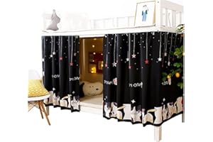 Navhao 1 Panel,Bottom Bunk Bed Blackout Curtains Cloth Bed Canopy Students Curtain Shading Nets for Single Bed