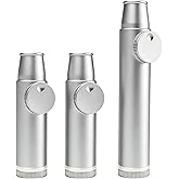 MuYuDaDi Leakproof Spice Dispenser Polished Aluminum Set of 3 (2 Small + 1 Large) | Portable Pocket Size Shakers for Camping, Travel &amp; Kitchen