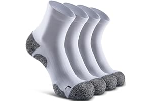 SITOISBE Quarter Compression Socks for Men Women, Cushioned Running Hiking Socks