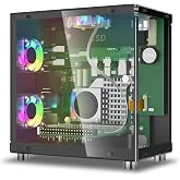 Elecrow Mini PC Case for Raspberry Pi 5: Aluminum Case with 3 Cooling Fans, 1.3" OLED Display, PCIe M.2 NVMe SSD 2230/2242/2260/2280 Support, RTC, Full Port Access, Compact (Pitower Gen 1)