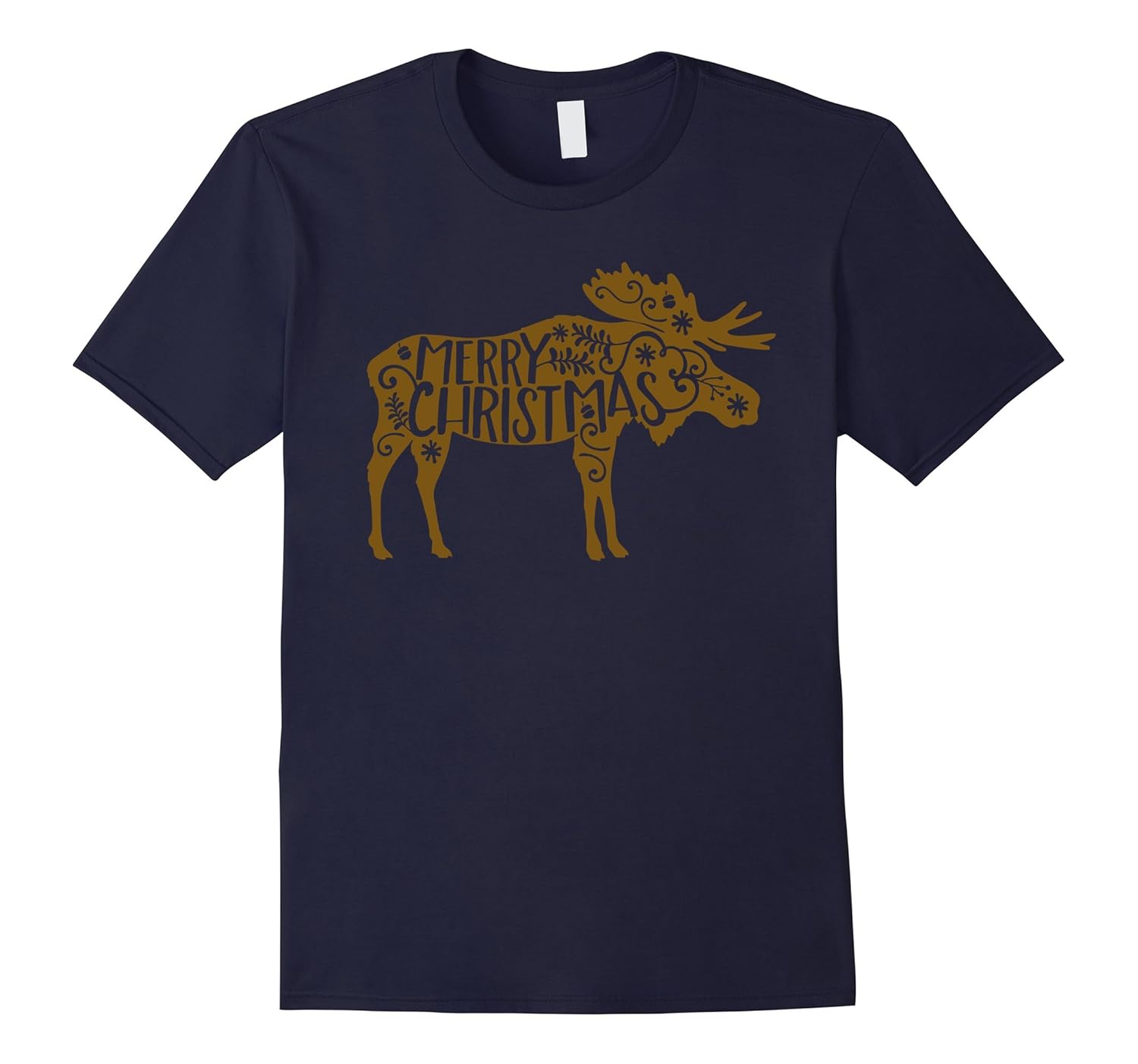 Moose Merry Christmas T-Shirt-ANZ