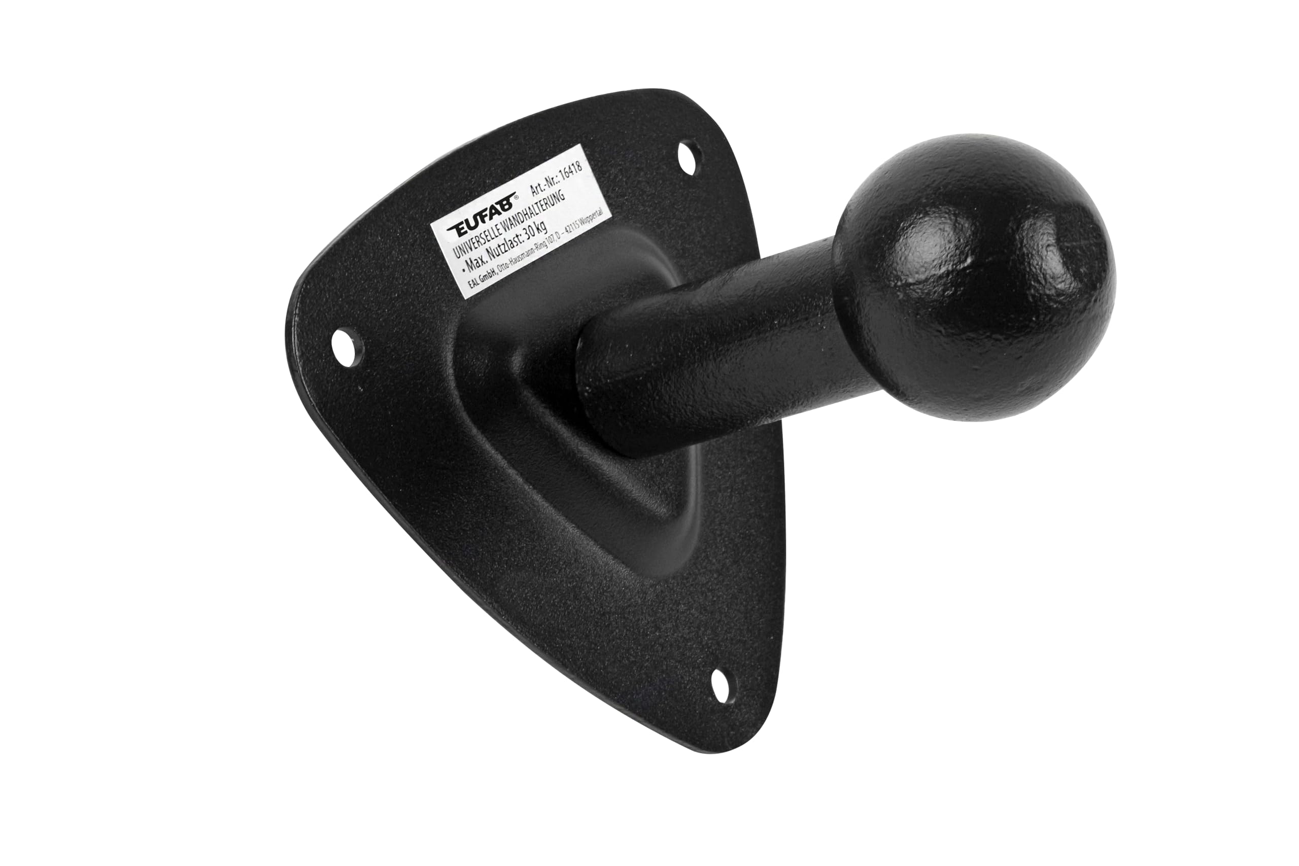 Eufab 16418 Long Wall Mount, Black