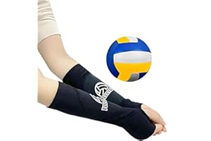 Volleyball Arm Sleeves,Passing Forearm Sleeves with Protection Pad/Thumbhole,Volleyball Padded Sleeves