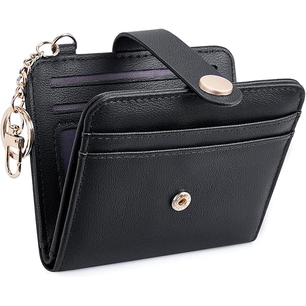 Amazon.com: ihreesy Key Chain Pouch,PU Leather Card Case Wallet