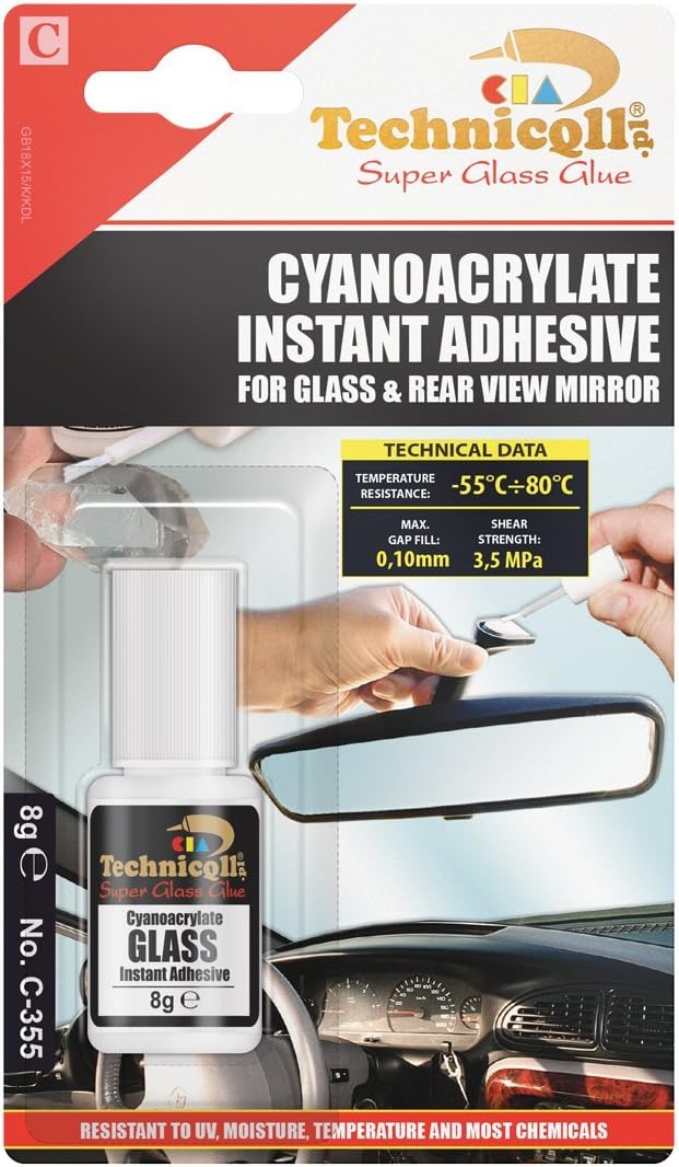 Super Glue for Glass 8g Instant Extra Strong Cyanoacrylate Glue Repair Glass Crystal Gem, White - Image 3