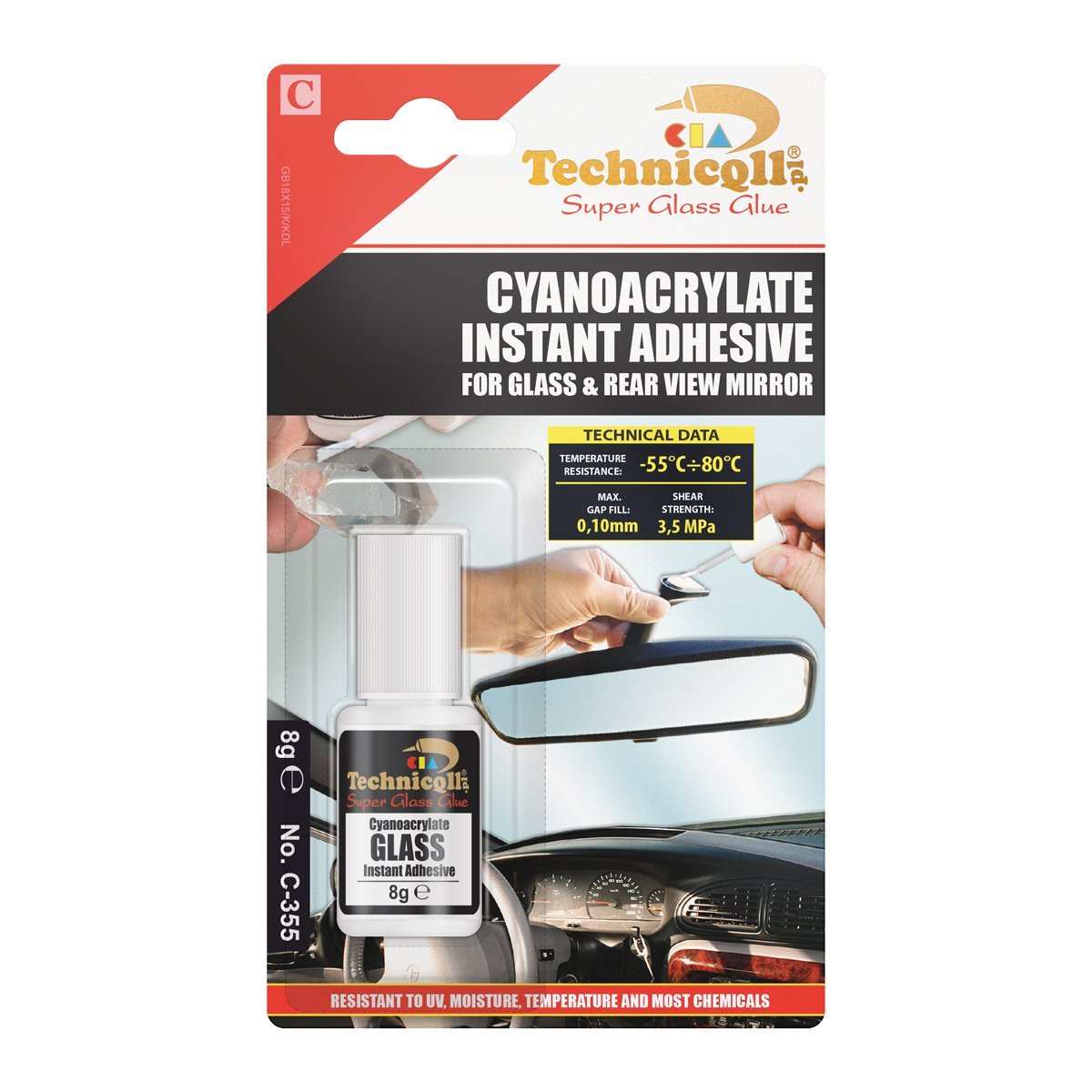 Super Glue for Glass 8g Instant Extra Strong Cyanoacrylate Glue Repair Glass Crystal Gem
