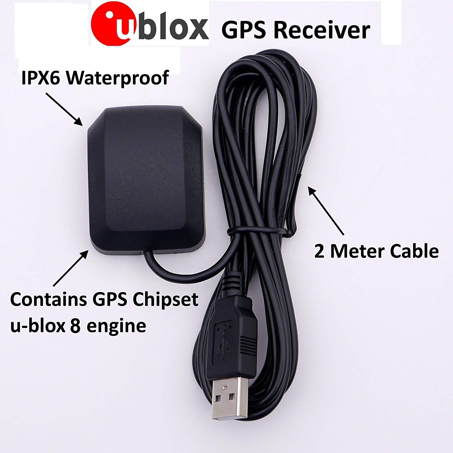 Waterproof GPS Receiver for Laptop, USB Interface, 27 db Gain eBay