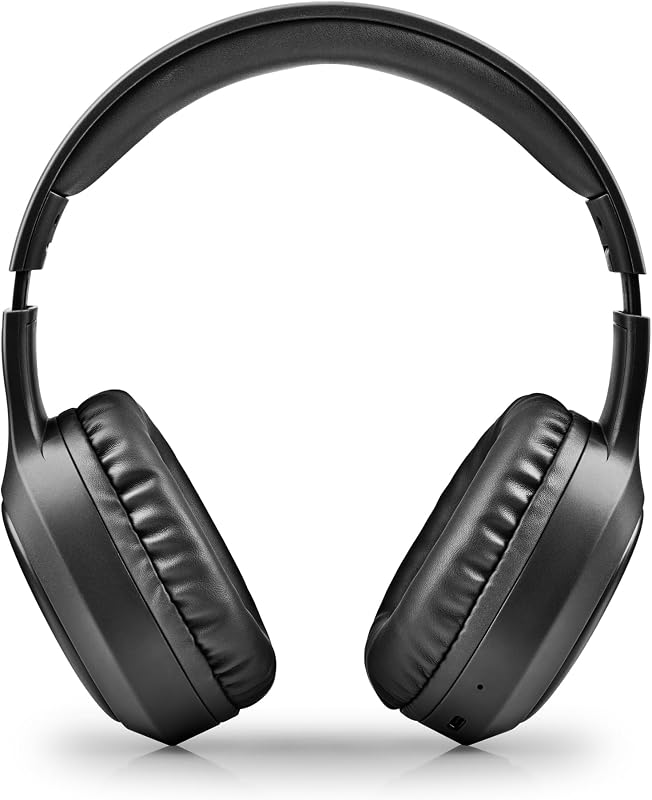 Artica Tempest Black - Auscultadores over-ear sem fios compatíveis com tecnologia Bluetooth, autonomia 28h, microfone ENC, IPX5, preto