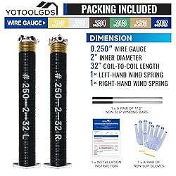 YoToolGDS Pair of 2" Garage Door Torsion Springs