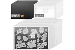 KKJCXY 20pcs Magnetic Sheets for Dies Storage, with Rubber Magnet Sheet, Die Cut Storage Essential Set for Die Cutting and DIY Scrapbooking