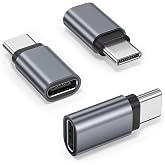 Basesailor USB Type C Extender Adapter 3Pack,100W 40Gbps USB C Extension | USBC Male to Female Extended,USB4 Thunderbolt 4 3 Converter for MacBook,iPhone Duo 18 17 Pro Max,Otterbox Case,Samsung S26