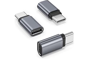 Basesailor USB Type C Extender Adapter 3Pack,100W PD USBC Male to Female Extension Converter,40Gbps USB4 Thunderbolt 4 3 Exte