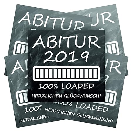 Play-Too 5 Aufkleber Etikett Flasche Sektflasche Weinflasche Bierflasche Abi Abitur Reifeprüfung Tafel Schwarz 100% Reloaded