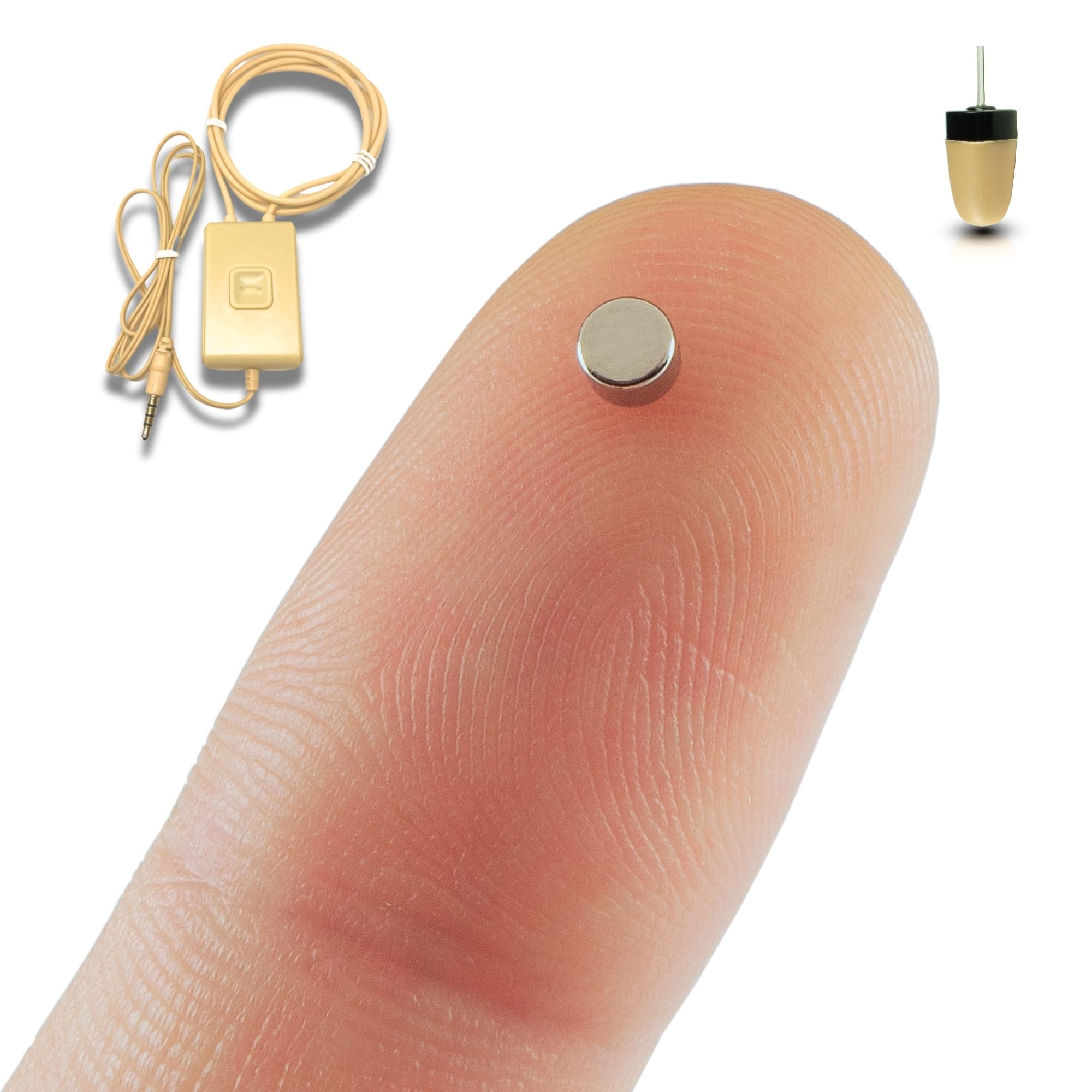 PingaOculto Spy Earpiece Wireless Earphones Invisible Hidden Mini Headset Exam Phone Microphone - Secret Earphone Micro Listening Device Cheating Earbuds (Spy Earpiece Nano V3 + Vip Pro SuperMini)