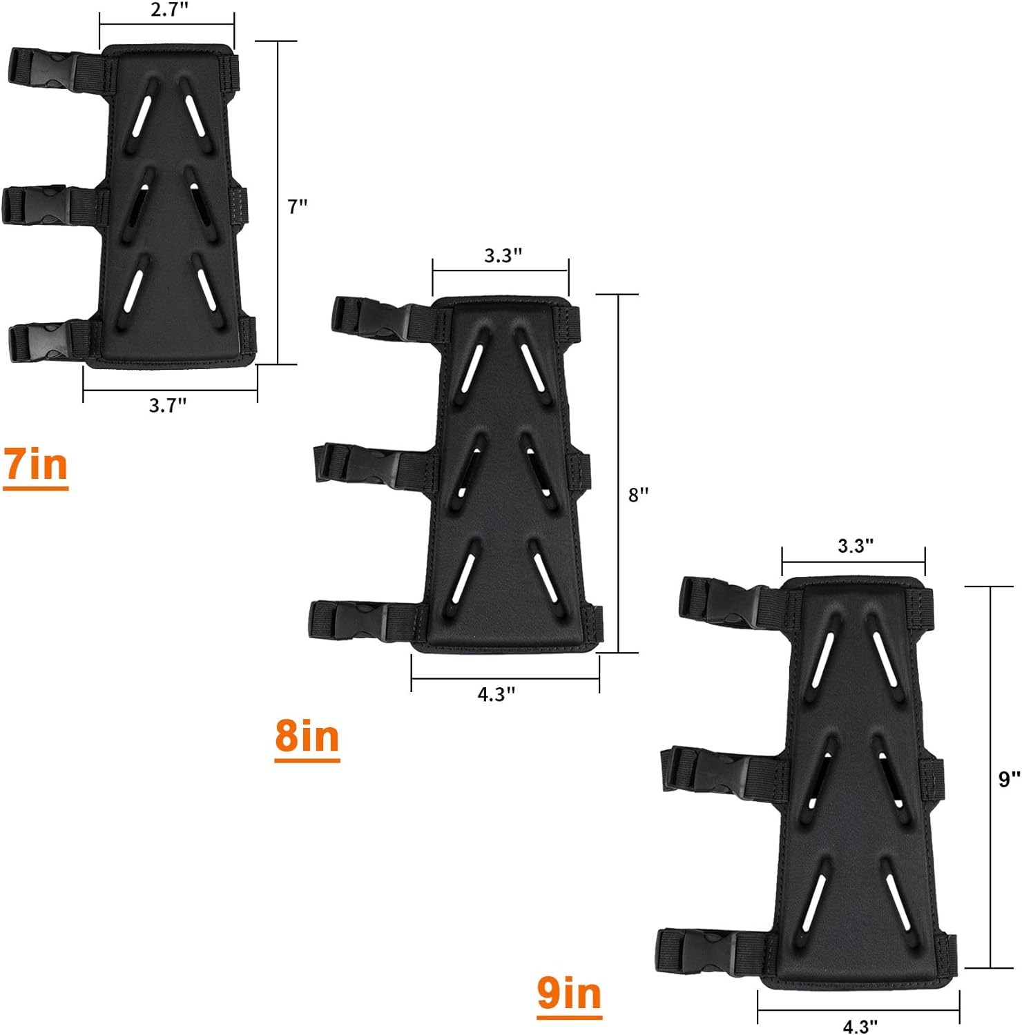 KRATARC Archery Arm Guard Adjustable Protective 3-Strap Accessory Lightweight Hunting Target Shooting Adult Unisex : Sports & Outdoors