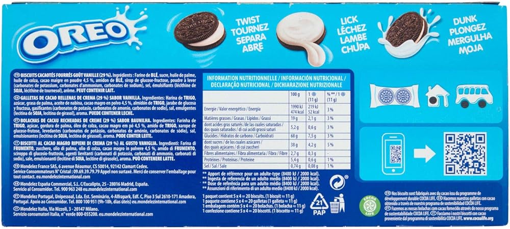 GALLETA OREO ORIGINAL PAQUETE DE 220 G: Amazon.es: Oficina y papelería