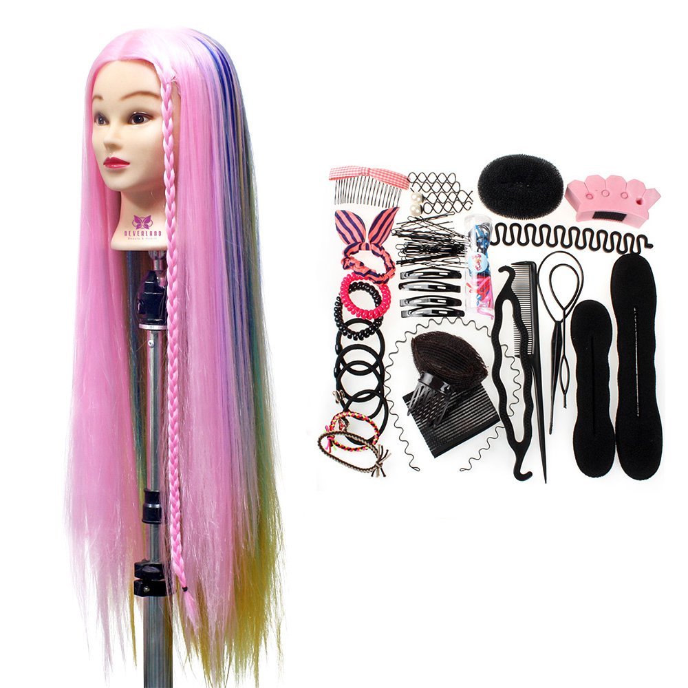 rainbow hair mannequin