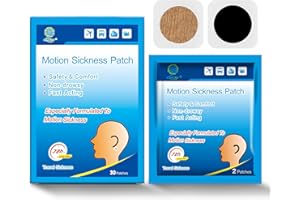 KONGDY 30 Counts Motion Sickness Patch for Cruise, Behind Ear Patches, Sea Sickness with Non Drowsy