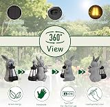RICHIE Rabbit Statue Garden Ornament with Solar LED Light Outdoor Decor view 4