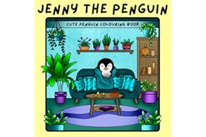 Jenny the penguin cute penguin colouring book