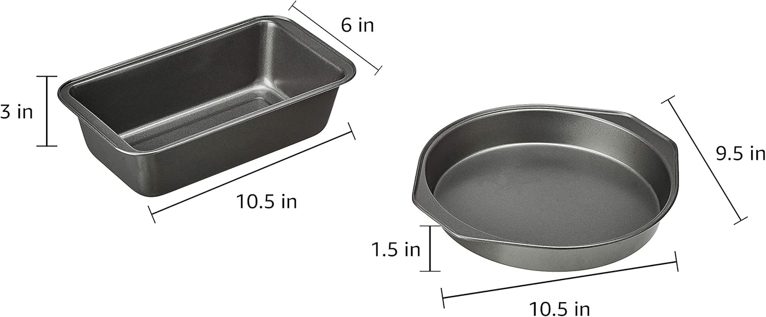  Basics 6-Piece Nonstick Oven Bakeware Baking Set: Kitchen & Dining