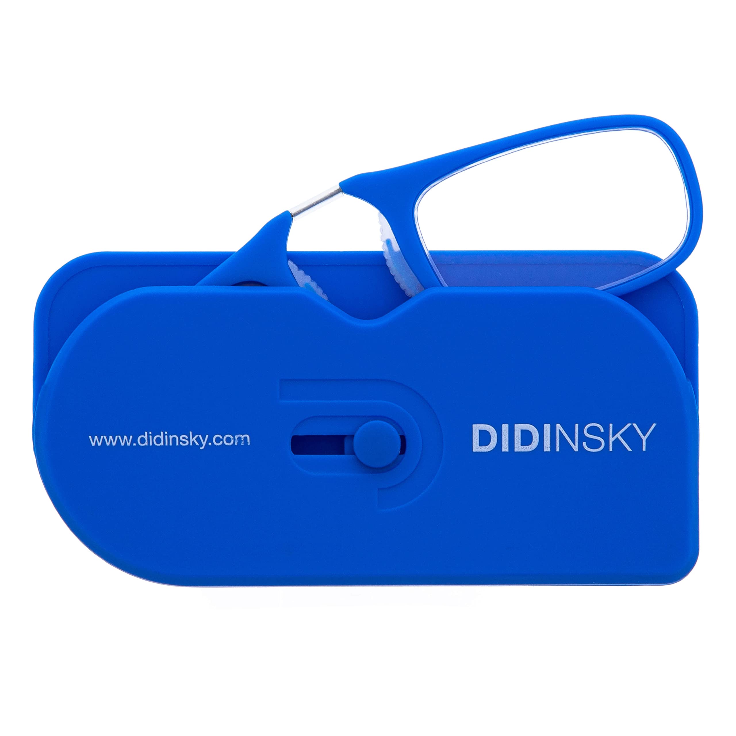 DIDINSKY DIMOMA Reading Glasses Without Temples | Flexible Beta Titanium Bridge | Blue Light Filter Lenses | BIO Based Rilsan® PA11 | 4 Colours, +1.0 to +3.0