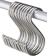Kuou 10 Pcs S Hooks 12cm Stainless Steel Heavy Duty Hanging Hooks view 2