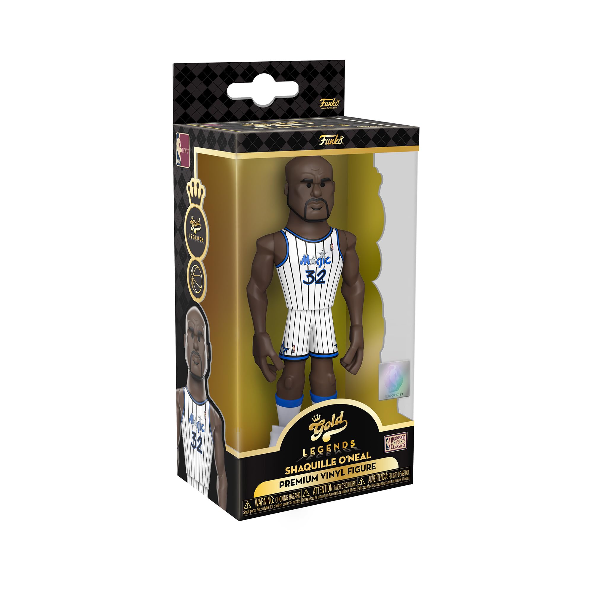 Funko Gold 5" NBA Legends: Magic - Shaquille O'Neal - 1/6 Odds for Rare Chase Variant - Collectable Vinyl Action Figure - Birthday Gift Idea - Official Merchandise - Ideal Toy for Sports Fans
