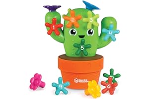 Learning Resources Carlos the Pop & Count Cactus - 16 Pieces, Age 18+ Months Toddler Learning Toys, Preschool Toys, Educational Toys for Kids